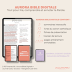 Présentation des principaux bénéfices d’Aurora Bible Digitale – édition catholique