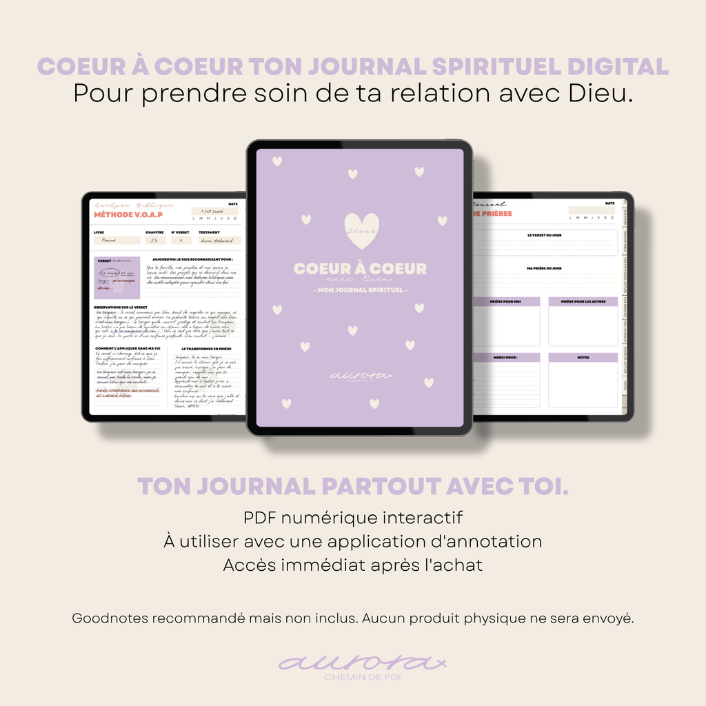 Informations pratiques de Cœur à Cœur – ressource digitale accessible après l’achat