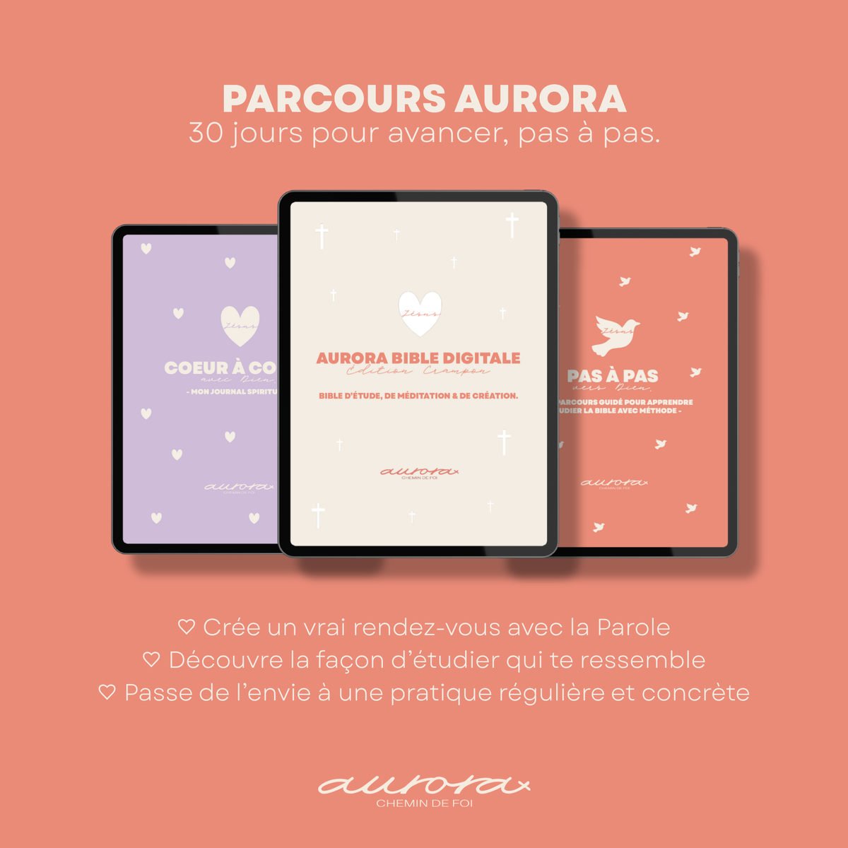 Présentation des principaux bénéfices du Parcours Aurora – édition catholique