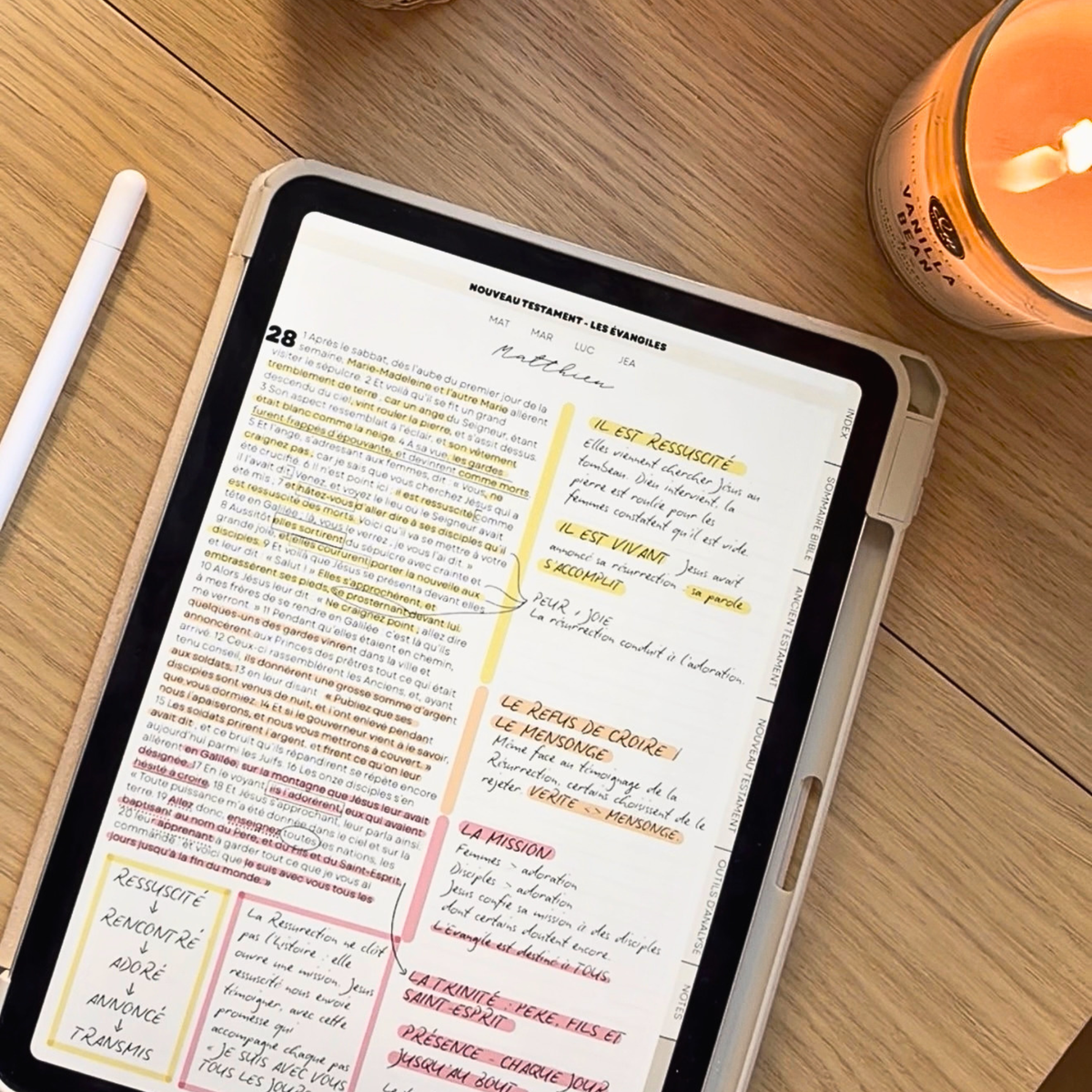 Bible Aurora - matthieu 28 annoté